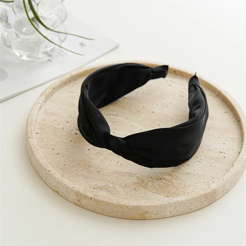 Satin Cross Skull Headband Women's Hairpin Wholesale - Image 2