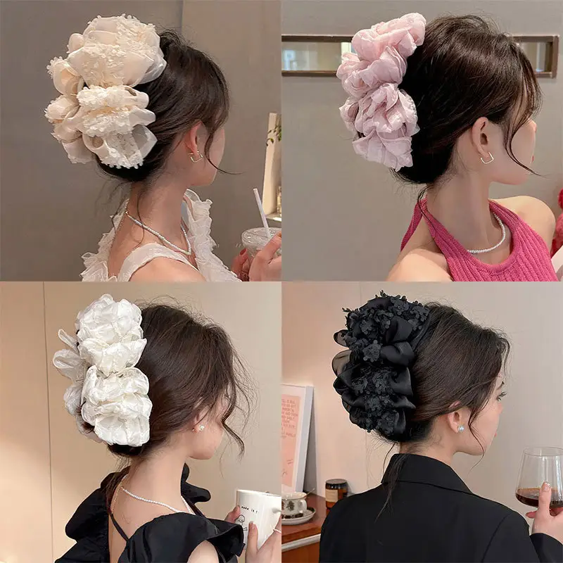 White Super-Fancy Hair Clip for Women