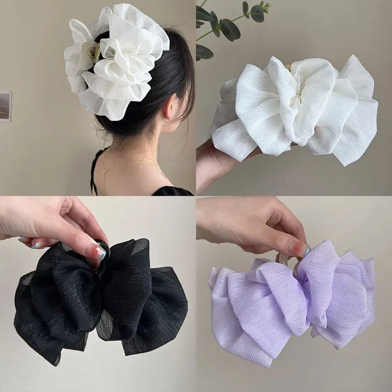 White Super-Fancy Hair Clip for Women