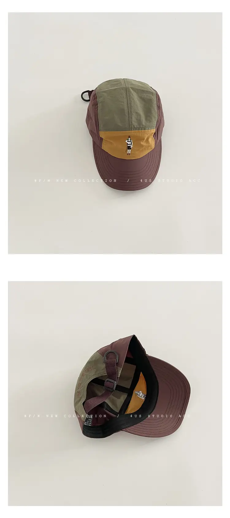 Women's Beige Baseball Cap with Retro Design — feature 6