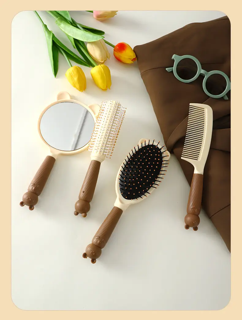 Soft Cat Mirror Comb Mirror Set for Women — feature 10