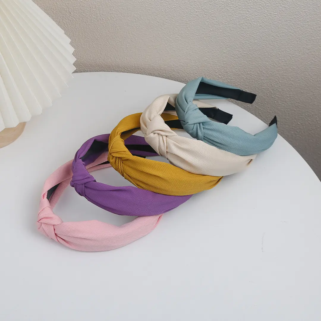 Grey Knotted Hairpin Headband for Women - Image 11
