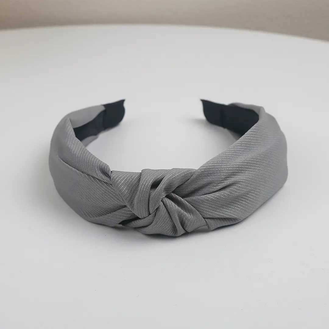 Grey Knotted Hairpin Headband for Women - Image 2