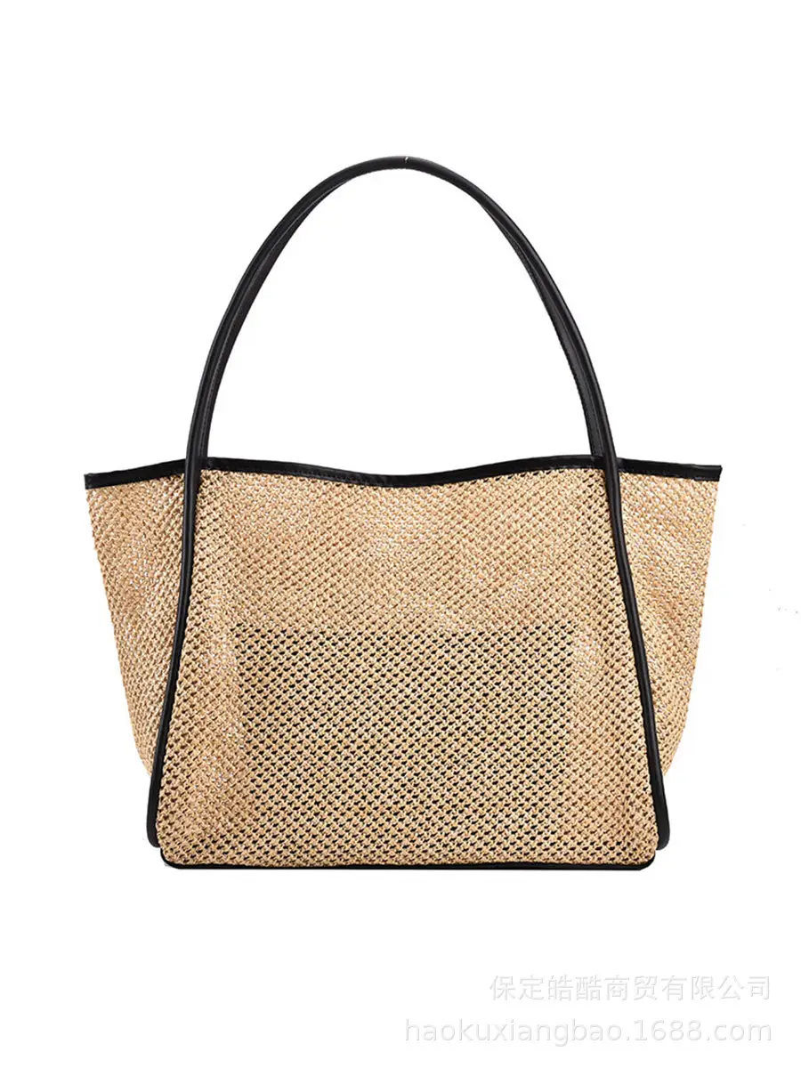 Women Straw Woven Tote Bag Large Capacity 2023 - Image 7