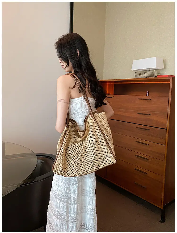 Women Straw Woven Tote Bag Large Capacity 2023 — feature 21