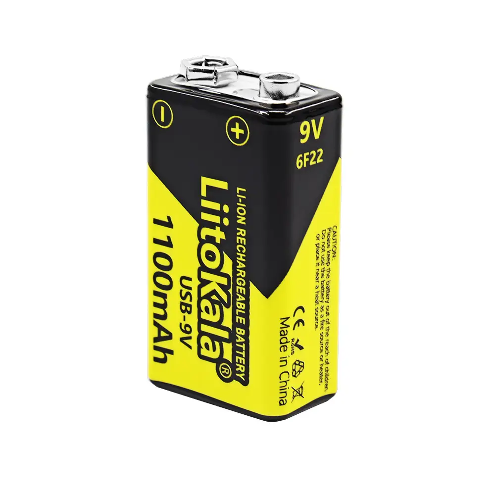 Liitokala Cross-Border Usb-9V 1100Mah Lithium Battery Microphone Ktv 6F22