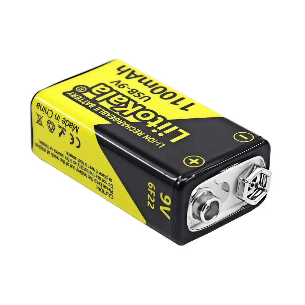 Liitokala Cross-Border Usb-9V 1100Mah Lithium Battery Microphone Ktv 6F22