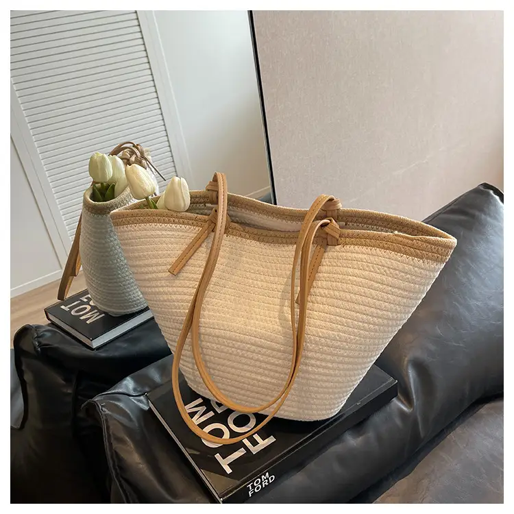 Women Straw Bag Large Capacity 2023 Summer — feature 10