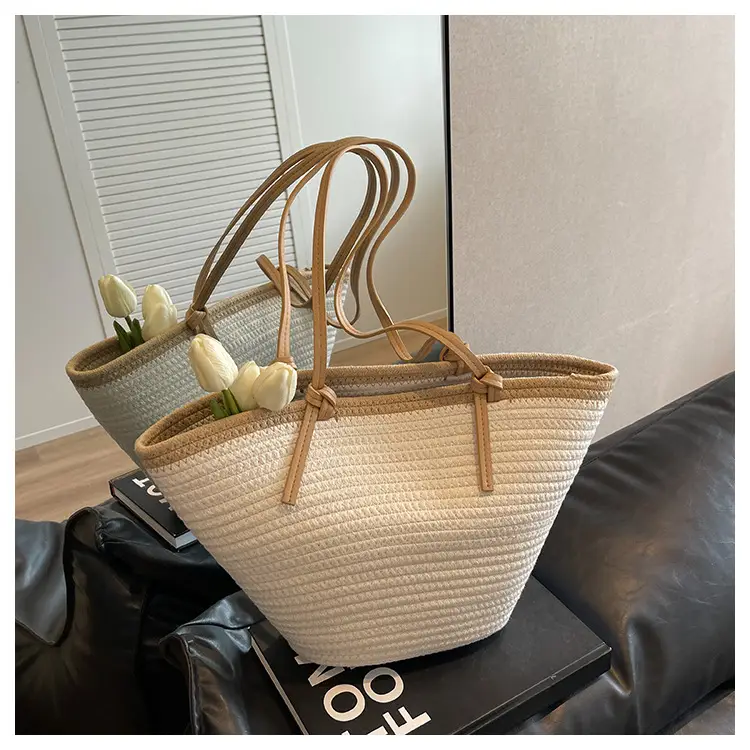 Women Straw Bag Large Capacity 2023 Summer — feature 11