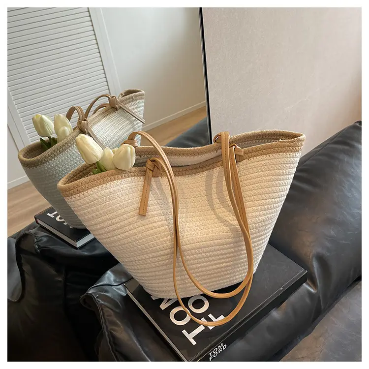 Women Straw Bag Large Capacity 2023 Summer — feature 12
