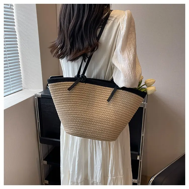 Women Straw Bag Large Capacity 2023 Summer — feature 13