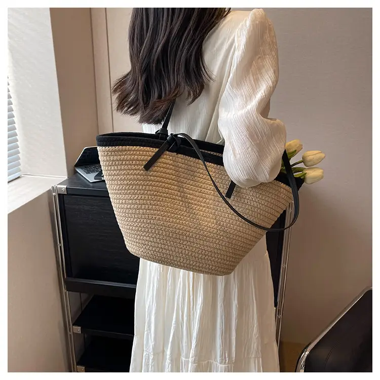 Women Straw Bag Large Capacity 2023 Summer — feature 15