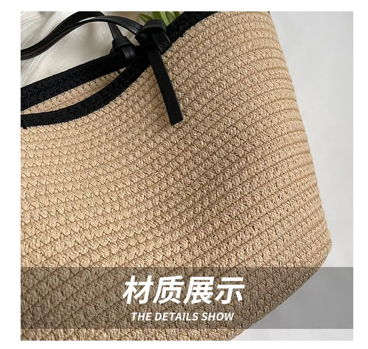 Women Straw Bag Large Capacity 2023 Summer — feature 4