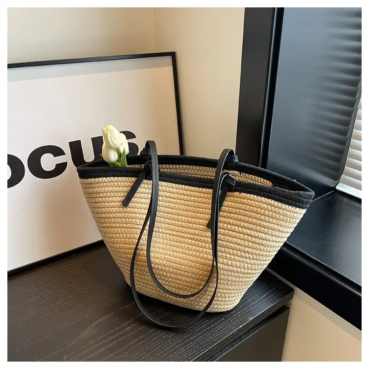 Women Straw Bag Large Capacity 2023 Summer — feature 7