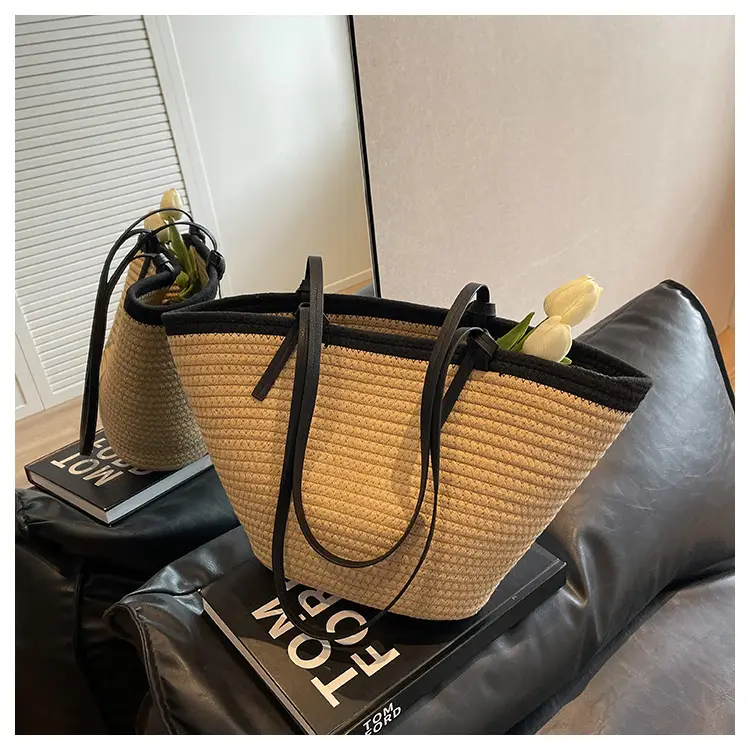 Women Straw Bag Large Capacity 2023 Summer — feature 9