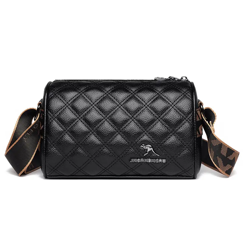 Black Diamond Embroidered Women's Shoulder Crossbody Bag - Image 8