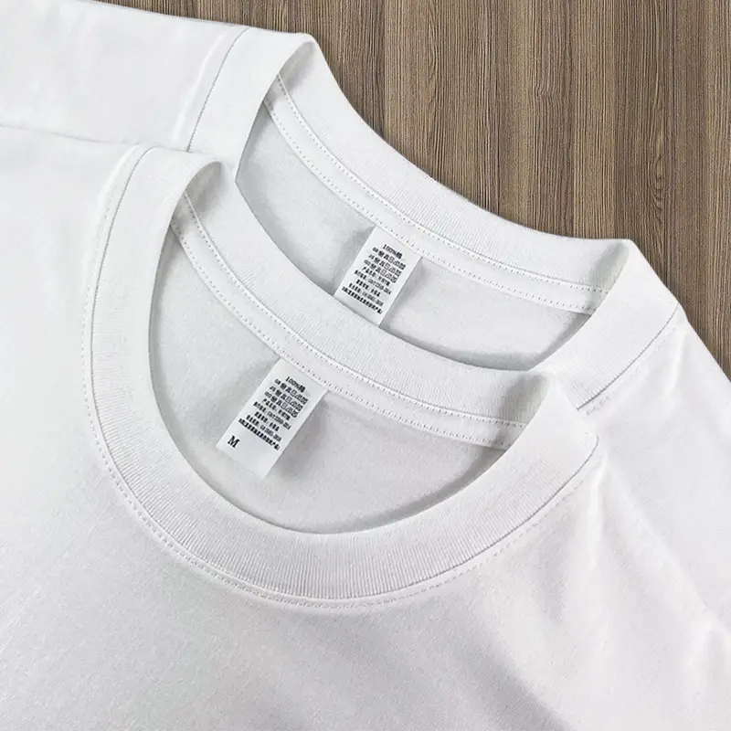 180g 26 Combed Cotton White T-Shirt Small - Image 6