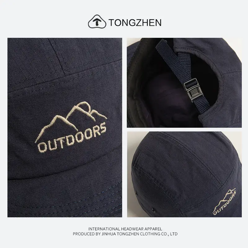 Japanese Style Black Cotton Cap with Curved Brim for Men Women — feature 12