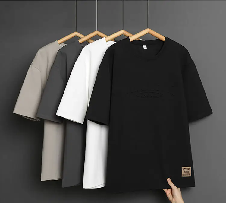 Men 2023 Summer Loose Fit Steel Print T-Shirt — feature 3
