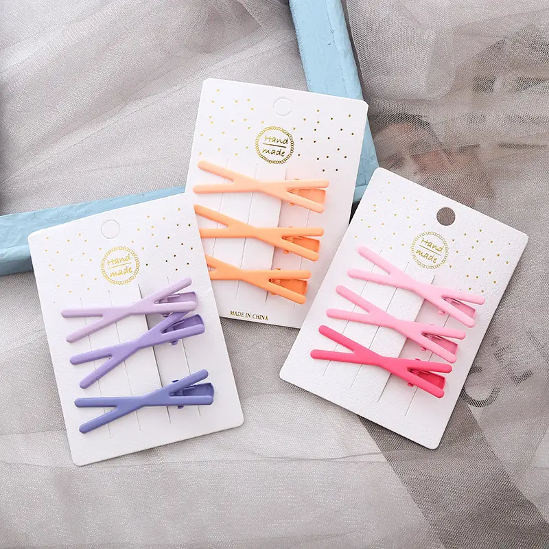 Cute Purple Hair Clips 3-Piece Set for Girls - Image 9