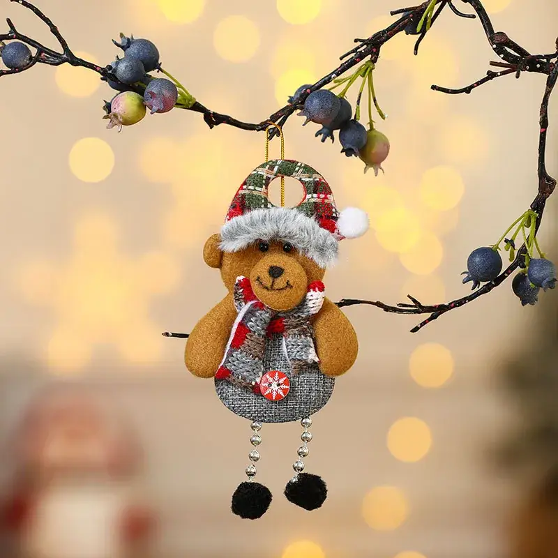 Christmas Teddy Bear Pendant Set for Winter Decor - Image 12