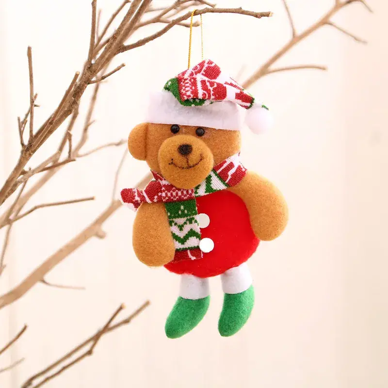 Christmas Teddy Bear Pendant Set for Winter Decor - Image 8