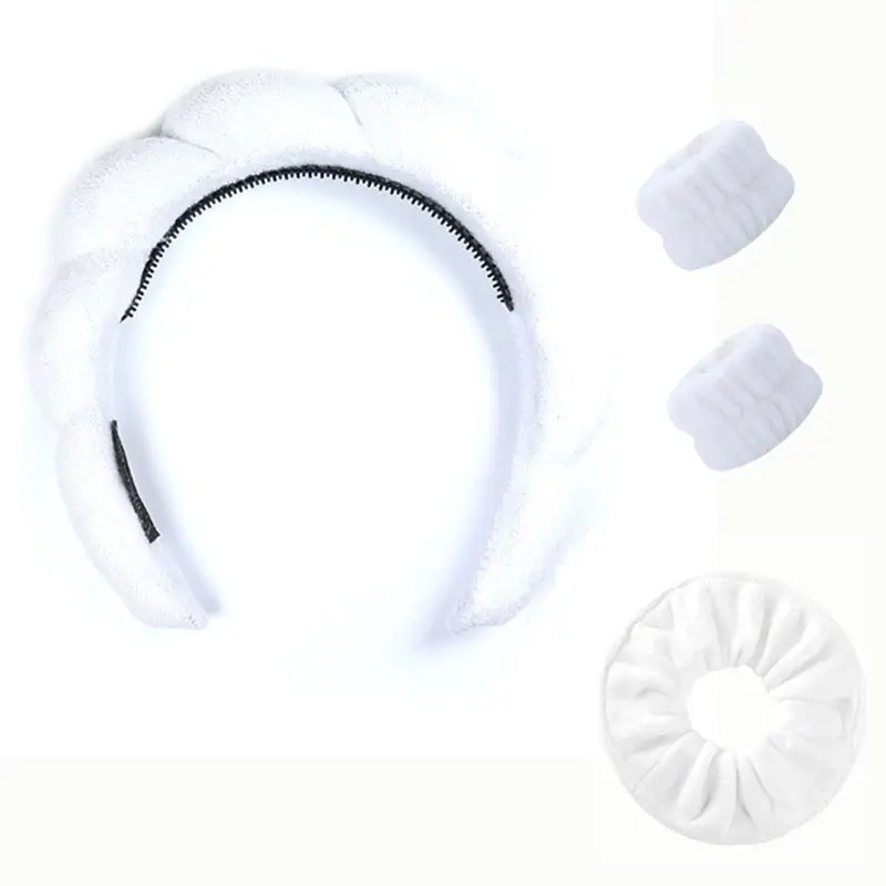 European Plush Hairband Set Four-Piece Microfiber Cloud Style - Image 13