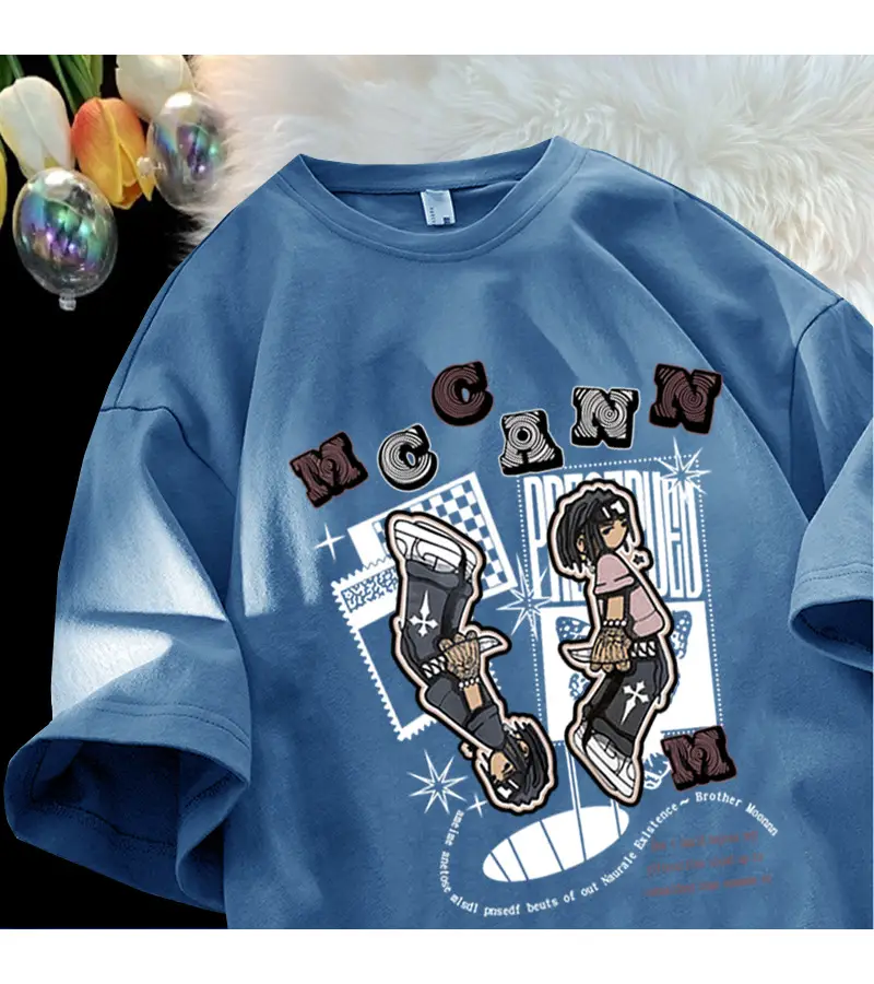 Maroon Cartoon Half Sleeve T-Shirt Women Black MC BSN — feature 16