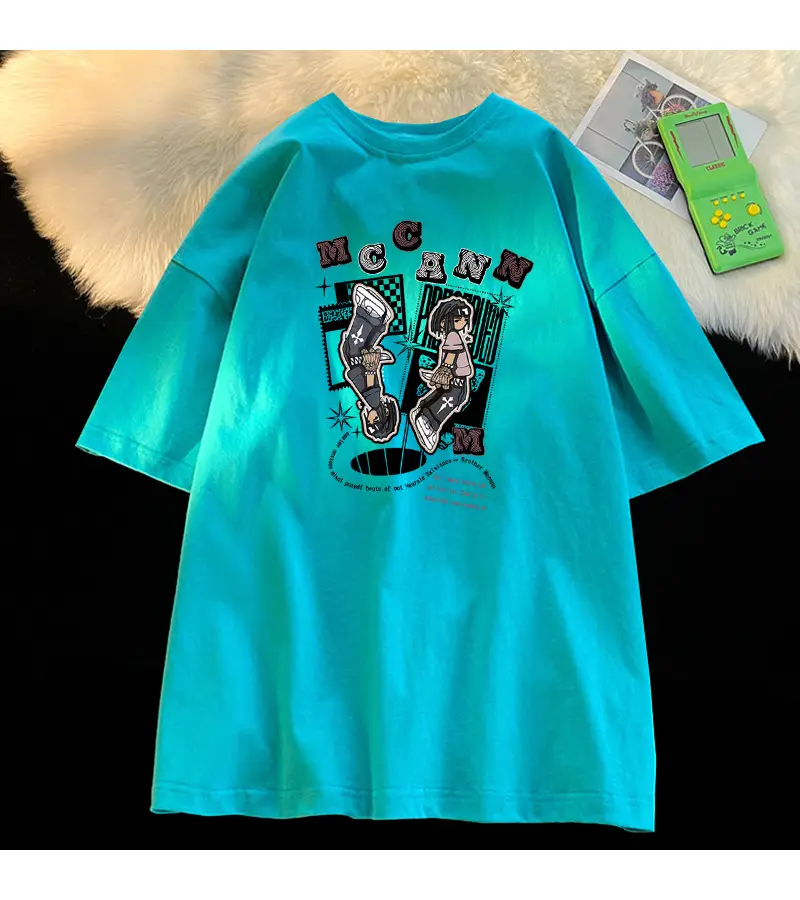 Maroon Cartoon Half Sleeve T-Shirt Women Black MC BSN — feature 20