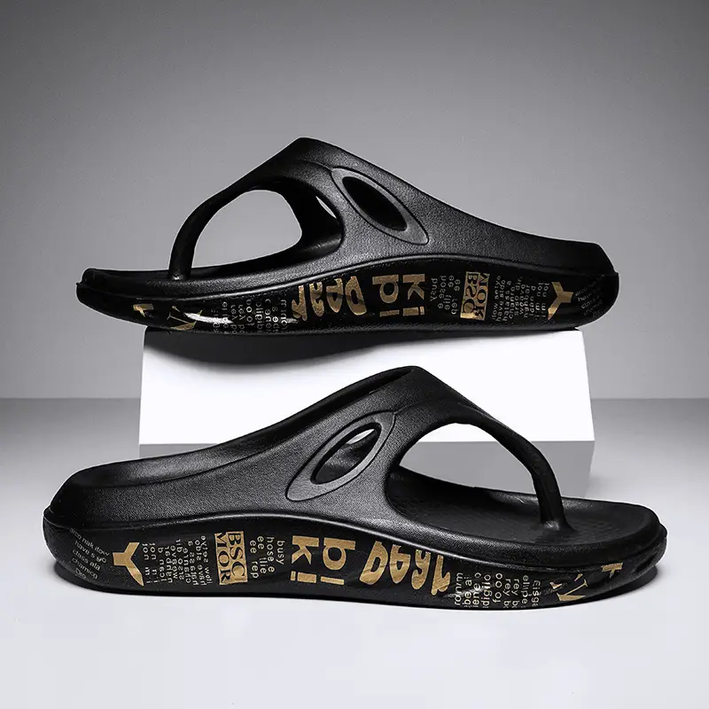 Summer New Couple Slippers Fashion Trend Soft Sole Flip Flops Men's and Women's Outer Wear Slip-on Casual Beach Shoes