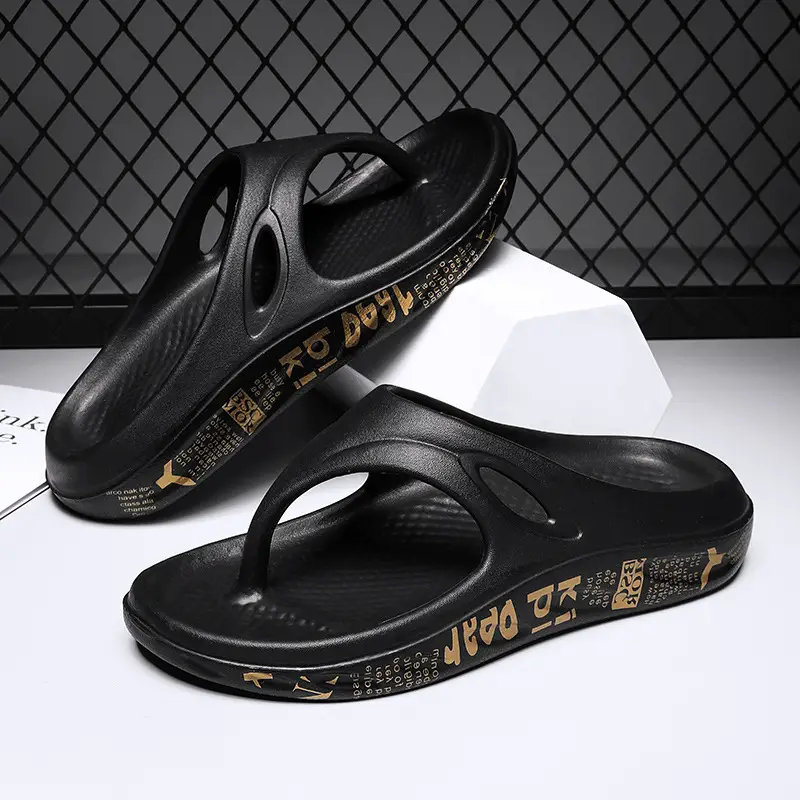 Summer New Couple Slippers Fashion Trend Soft Sole Flip Flops Men's and Women's Outer Wear Slip-on Casual Beach Shoes