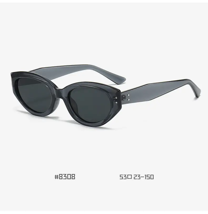 Women's Retro Cat's Eye Sunglasses Yellow Brown — feature 18
