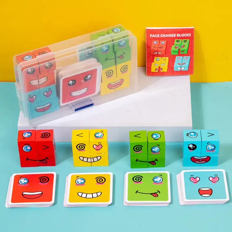 XX Face-changing Plastic (Small)(16 Building Blocks and 64 Cards)