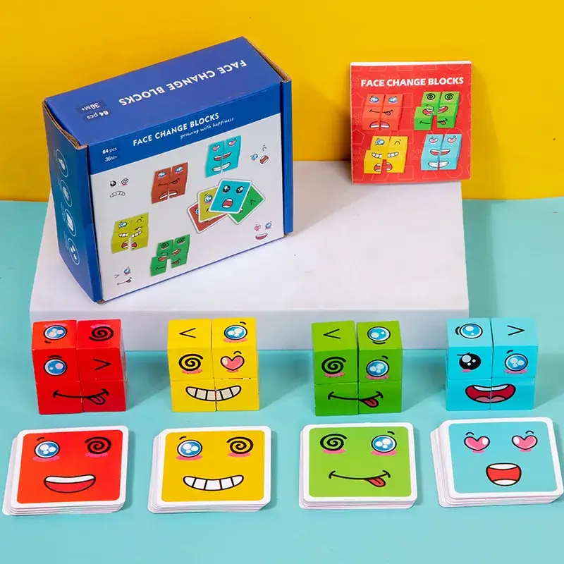 XX face-changing color box (small)(16 blocks and 64 cards)