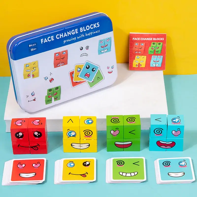 XX face-changing iron box (large)(16 blocks and 64 cards)