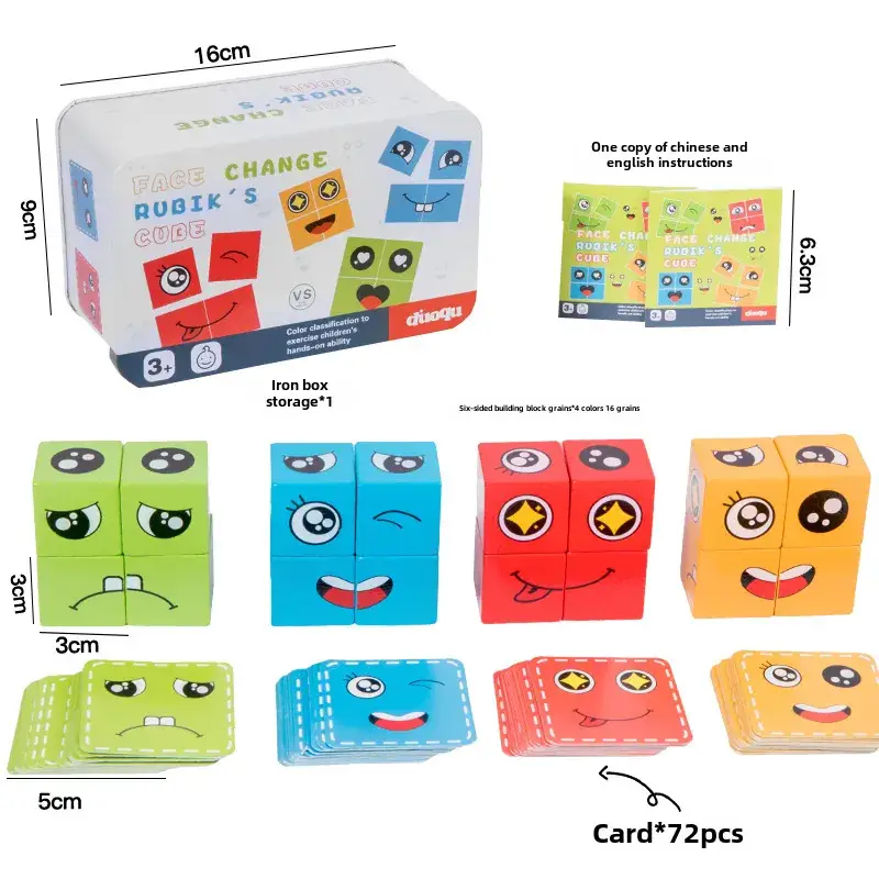 Interactive Face-Changing Rubik's Cube Puzzle for Kids - Image 10