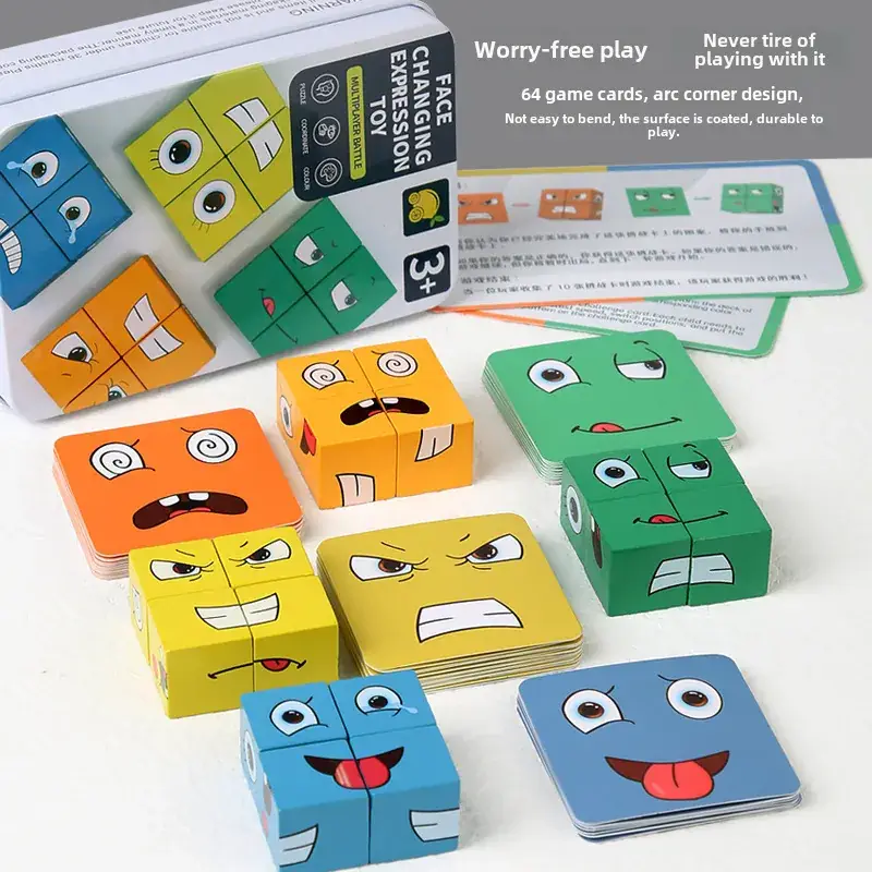 Interactive Face-Changing Rubik's Cube Puzzle for Kids - Image 11