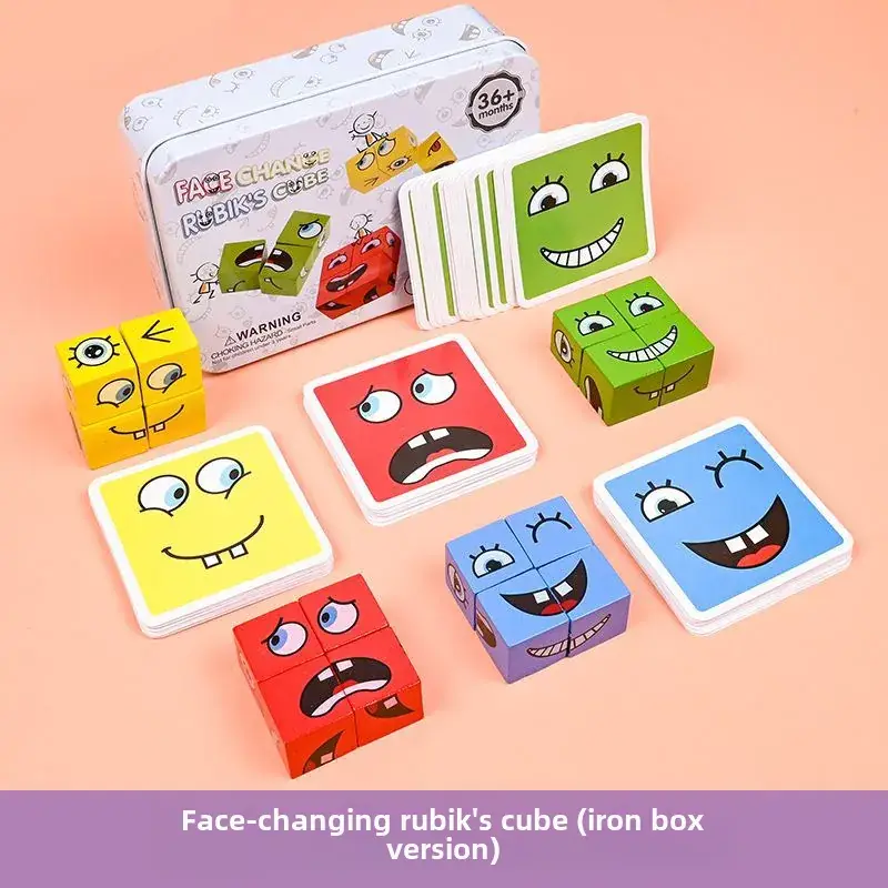Interactive Face-Changing Rubik's Cube Puzzle for Kids - Image 3