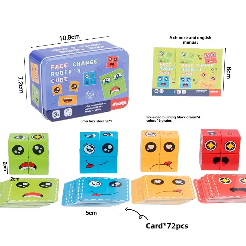 Interactive Face-Changing Rubik's Cube Puzzle for Kids - Image 7
