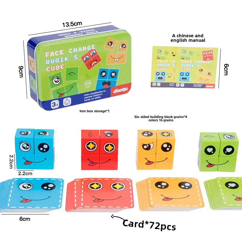 Interactive Face-Changing Rubik's Cube Puzzle for Kids - Image 8
