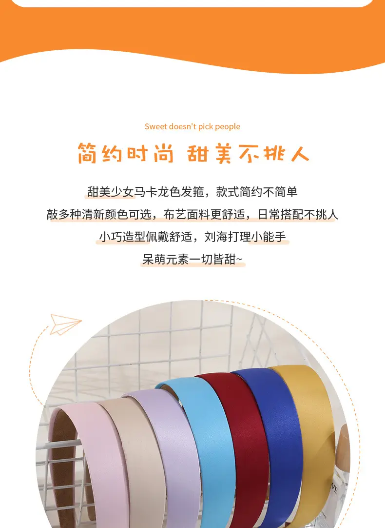 Korean Hairband 4.0 Macaron Color Wide Fabric — feature 4