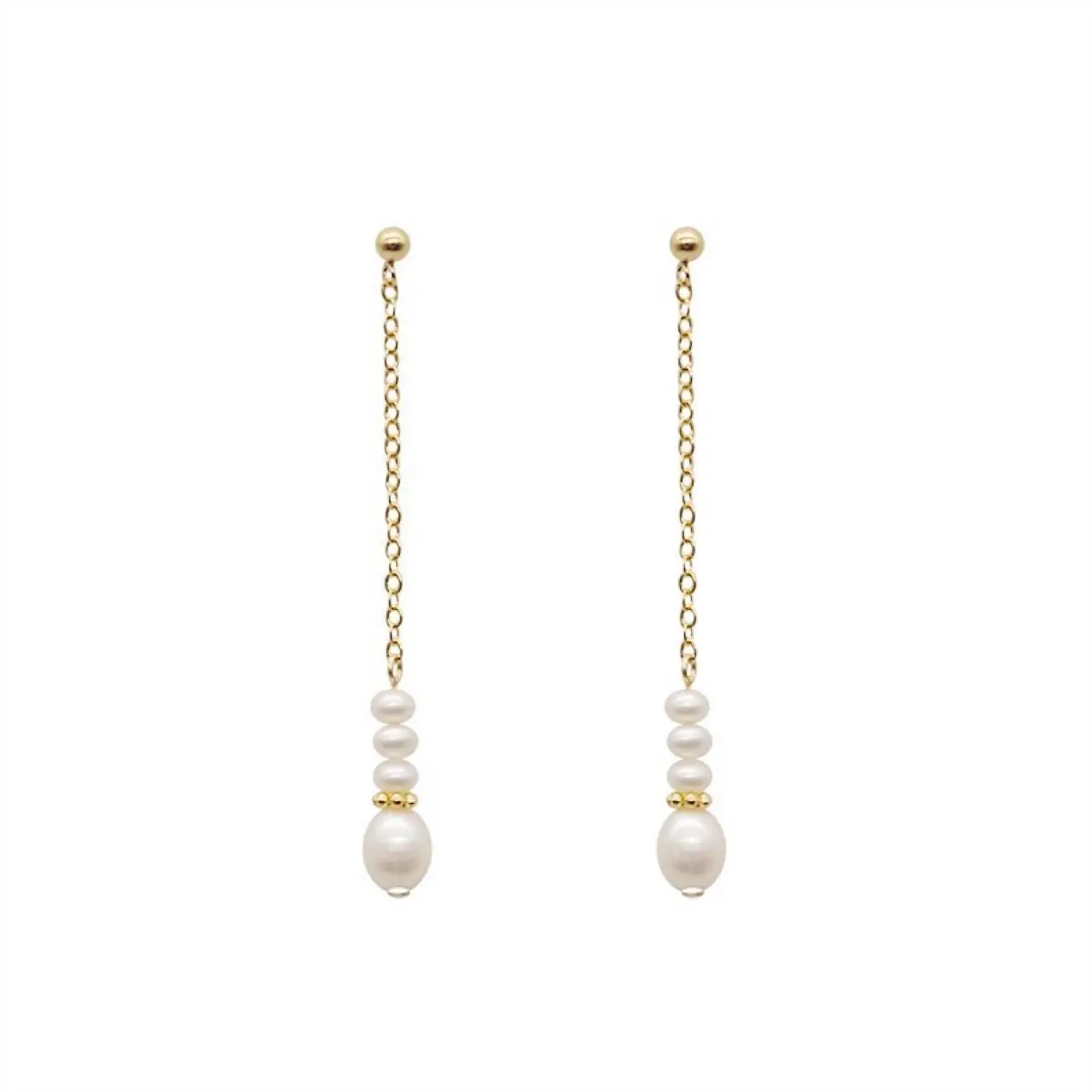 Vintage Pearl Earrings Light Luxury Long Design — feature 5