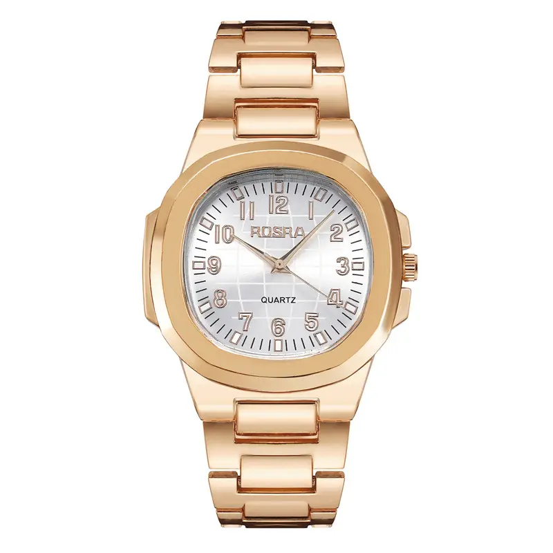 2023 ROSRA Men's Quartz Watch Black Gold Strap — feature 21