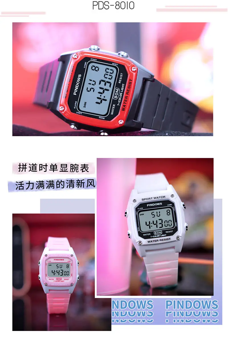 Waterproof Digital Watch for Men Women Black Gold 25 Years — feature 5