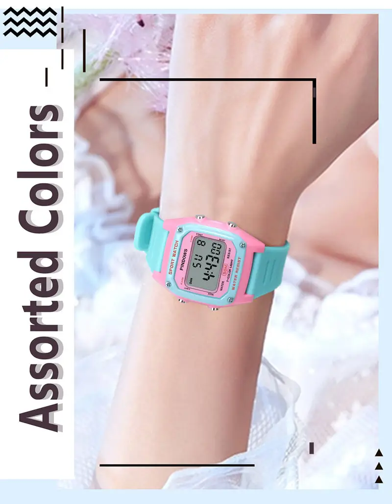 Waterproof Digital Watch for Men Women Black Gold 25 Years — feature 6