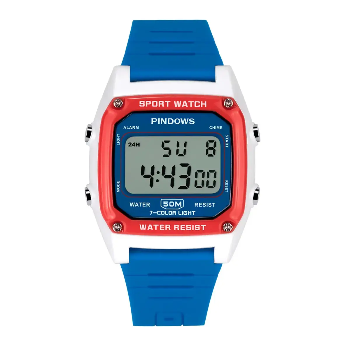 Waterproof Digital Watch for Men Women Black Gold 25 Years - Image 2