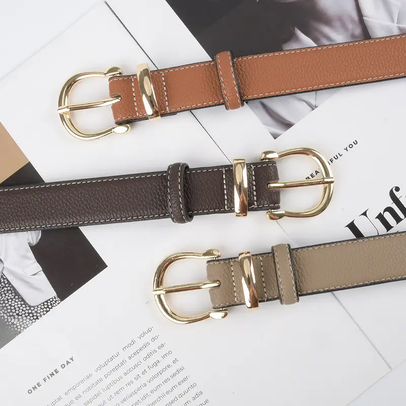 Red Genuine Leather Belt for Women 2023 - Image 16