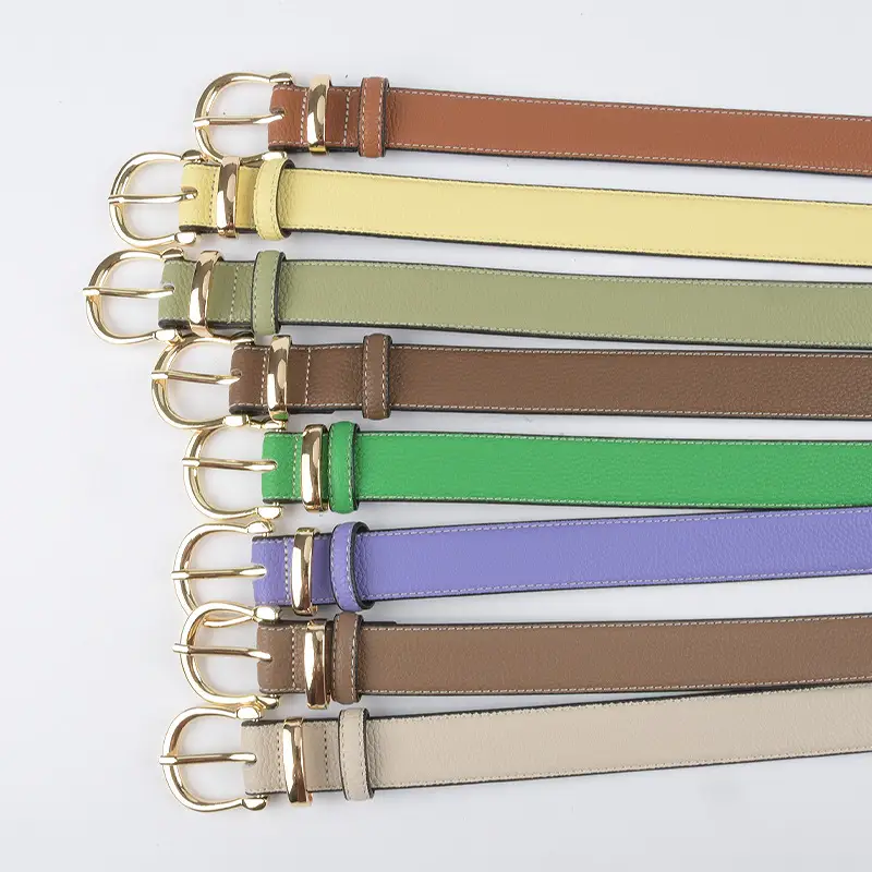 Red Genuine Leather Belt for Women 2023 - Image 17