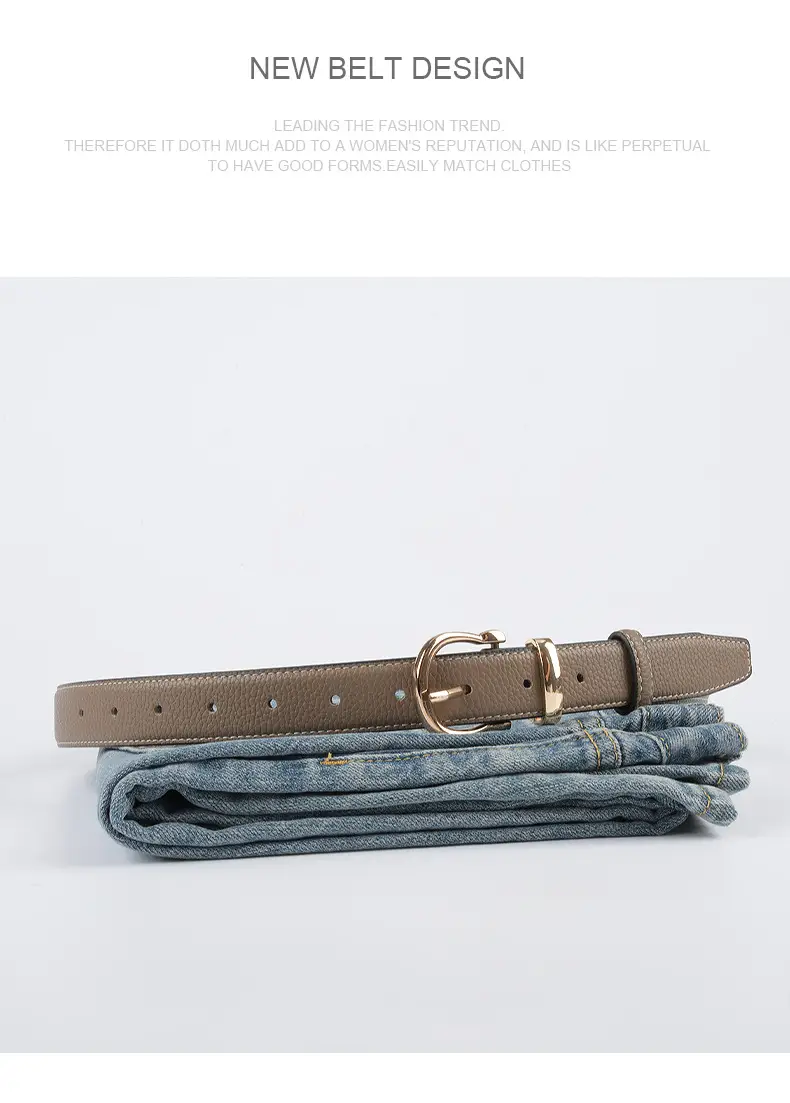 Red Genuine Leather Belt for Women 2023 β feature 14
