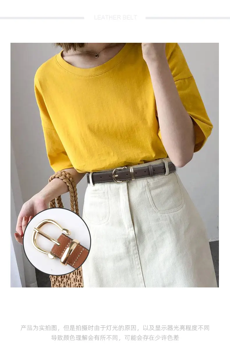 Red Genuine Leather Belt for Women 2023 β feature 2